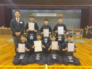 剣道部 第33回奈良県中学校剣道選手権大会 入賞