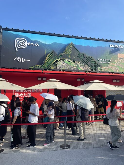 海外パビリオン内の展示物
