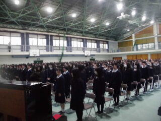 3学期終業式・離任式